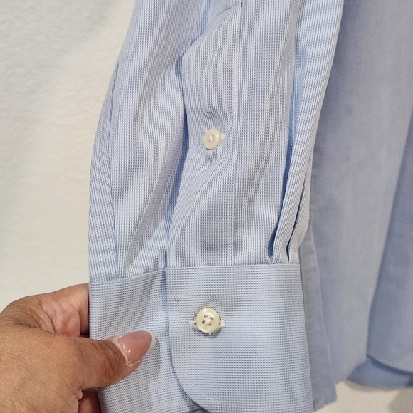 Lauren Ralph Lauren BLACK LABEL Button Down Non Iron Slim Fit 16.5 32/33 - Picture 2 of 5